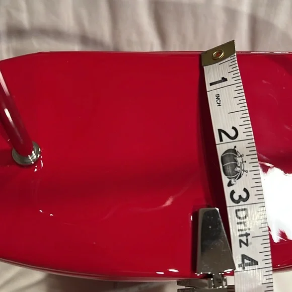 Sport max by Max Mara Red Patent Leather Bucket Bag - Picture 10 of 11